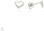 Újvilág Kollekció Fehér arany szív fülbevaló - B51467
