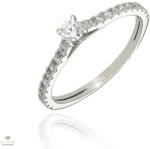 Újvilág Kollekció Fehér arany gyűrű 51-es méret - P2157F-51