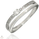 Újvilág Kollekció Fehér arany gyűrű 52-es méret - B54540