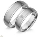 Újvilág Kollekció Fehér arany férfi karikagyűrű 63-as méret - H640F/63-DB