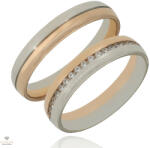 Újvilág Kollekció Fehér arany férfi karikagyűrű 68-as méret - U40626/68-DB