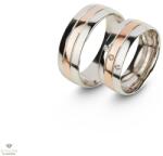 Újvilág Kollekció Fehér arany férfi karikagyűrű 71-es méret - R129/71-DB