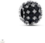 Pandora szikrázó pavé fekete charm - 792630C04
