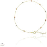 Újvilág Kollekció Arany többszínű bokalánc 26 cm - 249-FA01-DIACAVSFR