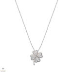 Amen ezüst Négylevelű lóhere nyaklánc 44 cm - CLPQUBBZ