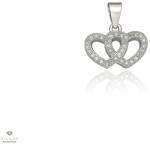 Újvilág Kollekció Ezüst dupla szív medál - 09139-45