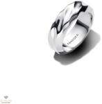 Pandora hullámos széles karikagyűrű 50-es méret - 193886C00-50