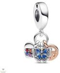Pandora Me szivárvány szív, pillangó és béke charm - 782572C01