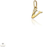 Újvilág Kollekció Arany "V" betű medál - FMO30V_DB