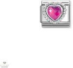 NOMINATION "Fuchsia szív" charm - 330606-030