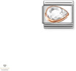 NOMINATION "Fehár cirkónia" Jobbra Csepp charm - 430606-010