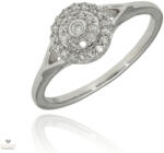Újvilág Kollekció Fehér arany gyűrű 53-as méret - PR301482W13-53