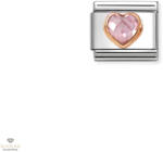NOMINATION "Rózsaszín szív" charm - 430607-003