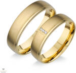 Újvilág Kollekció Arany női karikagyűrű 54-es méret - HG506S/N/54-DB