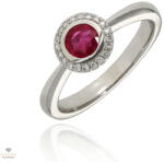 Gyűrű Frank Trautz fehér arany gyűrű 52-es méret - 1-04859-52-0789-52