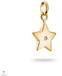 Thomas Sabo Charm Club Connect aranyozott csillag charm medál - CC1238-414-14