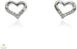 Újvilág Kollekció Fehér arany szív fülbevaló - B51469
