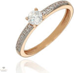 Újvilág Kollekció Rosé arany gyűrű 51-es méret - P2278R-51