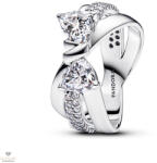 Pandora Szikrázó masni keresztezett gyűrű 58-as méret - 193553C01-58