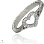 Újvilág Kollekció Ezüst szív gyűrű 51-es méret - 01101-59-51