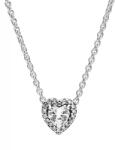 Pandora Colier de argint cu o inimă strălucitoare Timeless 398425C01-45