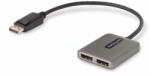 StarTech - Kétmonitoros DisplayPort 1.4 elosztó - MST14DP122DP (MST14DP122DP)