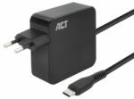 ACT - AC2010 USB-C laptop wall charger 65W with Power Delivery profiles 2m Black (AC2010)