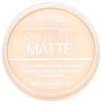 Rimmel London Stay Matte hosszan tartó kompakt púder 14 g árnyék 001 Transparent