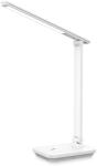 Fellowes Lampă de masă LED Platinet PDL6731W, 5W, reglabilă, baterie integrată de 6000mAh, port USB, albă (PLADLL6731BL)
