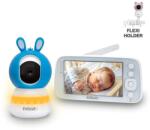 EVOLVEO Baby Monitor N5, Set de monitorizare video pentru bebeluși cu supraveghere la 360°, comunicare bidirecțională și cântece de leagăn, Albastru (CAM-5-B) Aparat supraveghere bebelus