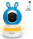 EVOLVEO Monitor pentru bebeluși EVOLVEO LUX - Monitor video inteligent pentru bebeluși la 360° cu vedere nocturnă, detectare a plânsului și a mișcării, albastru (CAM-LUX-B) Aparat supraveghere bebelus