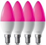 TP-Link Bec LED inteligent WiFi TP-Link Tapo L430C (pachet de 4) cu intensitate reglabilă (color, 2500K-6500K, 470lm, 2.4GHz, E14) (Tapo L430C(4-pack))