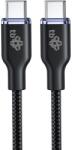 TB TOUCH Cablu TB USB C - USB C 60W Glamour 1.5m negru (AKTBXKUCCGLA15B)