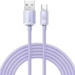 Baseus Cablu Date si Incarcare Baseus USB-A - USB-C Baseus Crystal Shine Series 100W 1.2m Mov