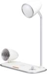 Winner Group WG - Lampă LED cu încărcare wireless și difuzor Bluetooth WG Retro Kathie, albă (11461)