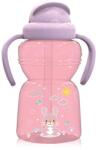 Lorelli Biberon Sport Lorelli cu Pai si Manere 325ml Animalute Pink (1020077 0002)