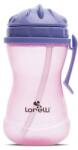 Lorelli Biberon Lorelli Sport cu Clips Lateral cu Pai Moale si Flexibil Capac de Protectie Rotativ 360ml Purple Pink (1023009 0005)