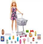 Mattel Barbie bevásárlás játékszett babával és bevásárlókocsival (GTK94) - morzsajatekbolt