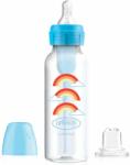 Dr. Brown's Преходно шише Dr. Brown's - Options+, Narrow, 250 ml, Синьо с дъги (72239309599) - ozone