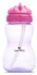 Lorelli Biberon Sport Lorelli cu Pai Moale si Flexibil Capac de Protectie Rotativ 275ml Pink Purple (1020033 0005)