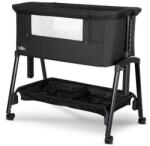 Lorelli Pat Copii Lorelli Pliabil Co-Sleeper Millie 0 Luni+ Max. 9Kg Inaltime Reglabila 7 Pozitii Sistem Antireflux Plasa De Tantari Saltea Inclusa Black (1008073 2501)
