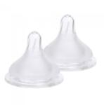 SPECTRA Set 2 Tetine SPECTRA Premium Marimea M 3-5 Luni Transparent (ENAC005)