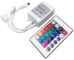 OPTONICA LED RGB szalag távirányító 72W 6A 12V 24 nyomógomb (AC6303) (AC6303) - aqua