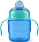 Philips Cana Philips Avent SCF551/05 cu tetina de formare, 200ml, 6 luni +, Albastru/Verde (SCF551/05)