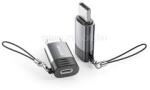 Awei A12 adapter (lightning aljzat - Type-C, adatátvitel és töltés, OTG) VILÁGOSSZÜRKE (AWEI_A12) (AWEI_A12)