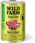Wild Farm Premium Grain Free Beef and Duck 400g - hrană fără cereale pentru pisici