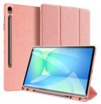 Dux Ducis Samsung Tab S10 FE Plus WIFI DOMO tok álló, bőr hatású aktív FLIP, ceruza tartó, RÓZSASZÍN (GP-169344) (GP-169344)