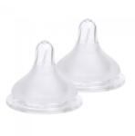 SPECTRA Set 2 Tetine SPECTRA Premium Marimea S 0-3 Luni Transparent (ENAC004)