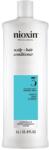 Nioxin Professzionális erősítő kondicionáló töredezés ellen Nioxin System 3 Scalp + Hair festett vagy sérült hajra, enyhén elvékonyodó megjelenésű, 1 l