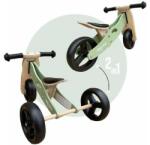 Free2Move Tricicleta/Bicicleta Copii 2in1 Free2Move Fara Pedale din Lemn Scaun Reglabil Roti Ajustabile Manere Antiderapante 1-3Ani Verde (39623)